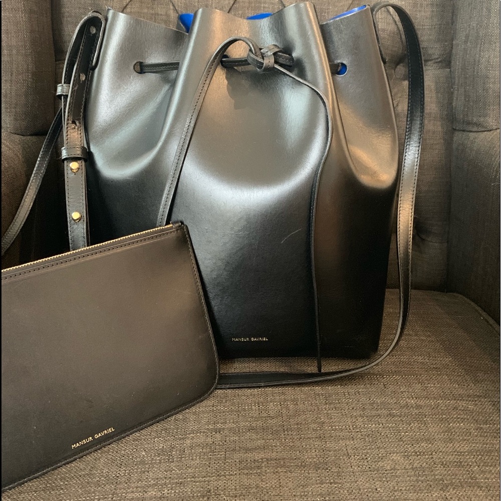 Authentic Preloved Mansur Gavriel large bucket bag